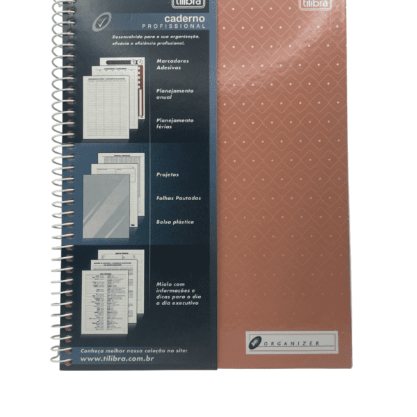 CUADERNO PASTA DURA ACCO CON ESPIRAL Y AGENDA DE RAYA 100 HOJAS