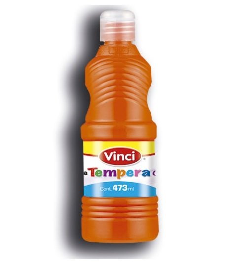 PINTURA TEMPERA VINCI 473ML NARANJA