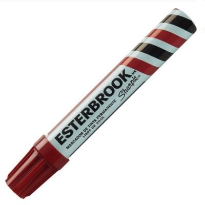 MARCADOR PERMANENTE ESTERBROOK BEROL SHARPIE ROJO