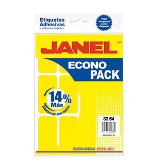 ETIQUETA JANEL ECO NO.24 AMARILLO 32X64 CON 112
