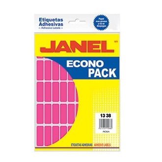 ETIQUETA JANEL ECO NO.6 ROSA 13X38 CON 400