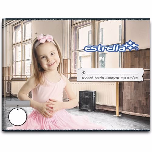 CUADERNO FORMA ITALIANA GRAPA ESTRELLA CUADRO CHICO 100 HOJAS