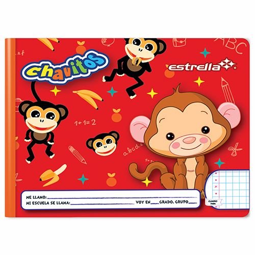 CUADERNO PREESCOLAR COSIDO ESTRELLA CUADRO GRANDE 72H