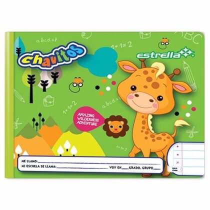 CUADERNO PREESCOLAR COSIDO ESTRELLA RAYA 72H