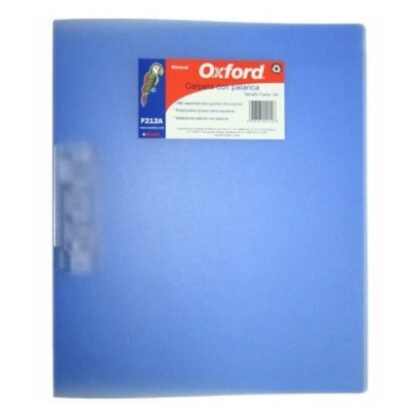 FOLDER CON PALANCA POLI OXFORD 212 TAMAÑO CARTA AZULU