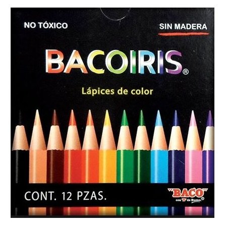 COLORES BACOIRIS REDONDOS CORTOS CON 12 PZS