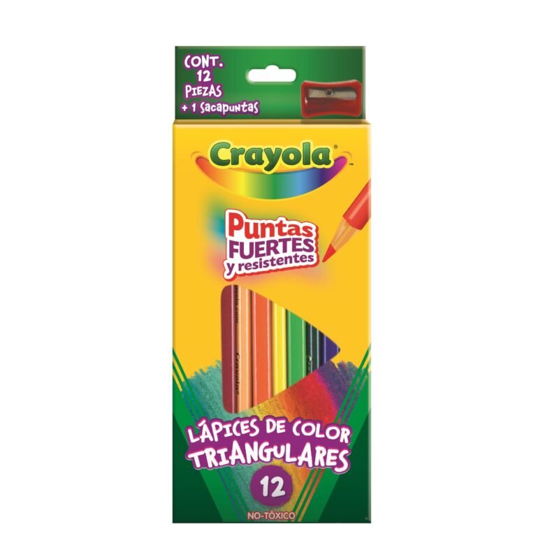 COLORES CRAYOLA TRIANGULAR CON 12