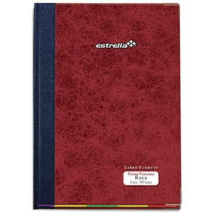LIBRO FLORETE FORMA FRANCESA ESTRELLA RAYA 144H