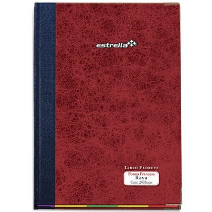 LIBRO FLORETE FORMA FRANCESA ESTRELLA RAYA 240H
