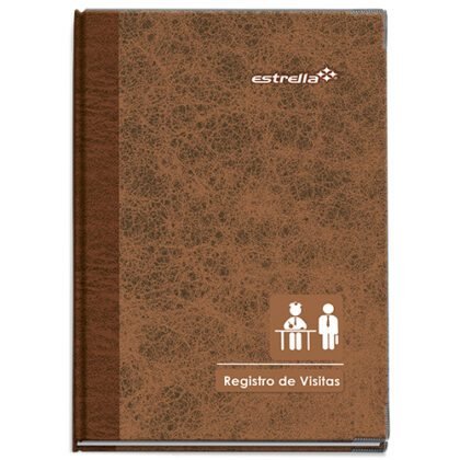LIBRO REG D VISITA ESTRELLA 23.6X34 96H