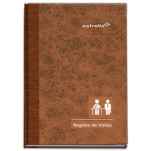 LIBRO REG D VISITA ESTRELLA 23.6X34 96H