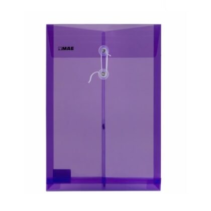 SOBRE BOLSA PLASTICO MAE CON HILO TAMAÑO OFICIO MORADO