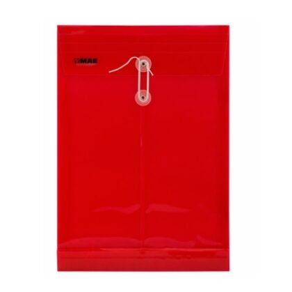 SOBRE BOLSA PLASTICO MAE CON HILO TAMAÑO OFICIO ROJO