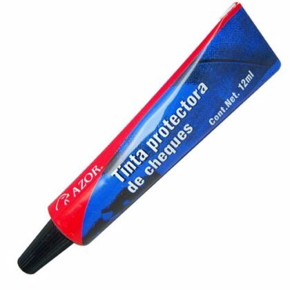 TINTA PROTECTORA DE CHEQ AZOR 12ML NEGRO