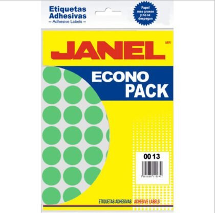 ETIQUETA JANEL ECO NO.9 VERDE 13 CON 1120