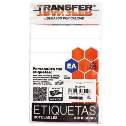 ETIQUETA TRANSFER B NO.20 BC 20X105C/168