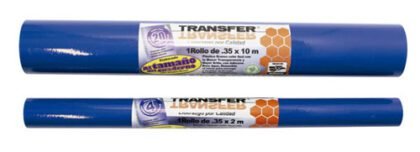 PLASTICO ADHERIBLE TRANSFER 35CMX2MT AZUL