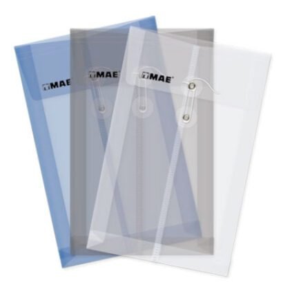 SOBRE BOLSA PLASTICO MAE CON HILO TAMAÑO OFICIO TRANSPARENTE