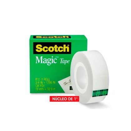 CINTA MAGICA SCOTCH 810 19X32.9 CON 3 PZA