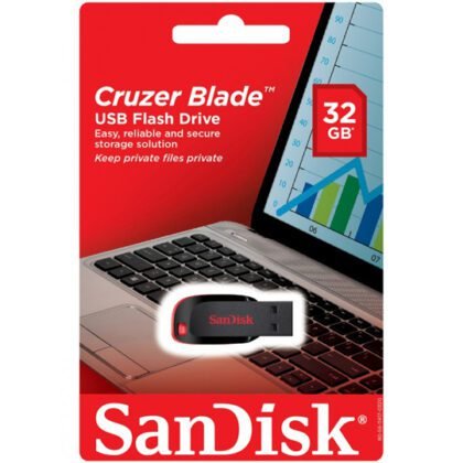MEMORIA USB 32GB SANDISK NEGRO/ROJO