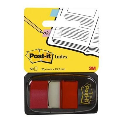 BANDERITAS POST-IT 680-1 2.5CM ROJAS