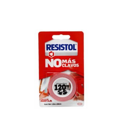 CINTA MONTAJE NO CLAVOS RESISTOL 120K
