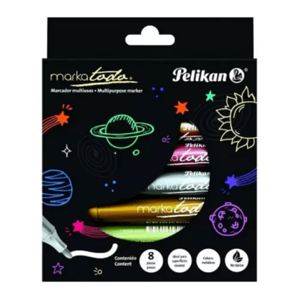 MARCADOR PERMANENTE PELIKAN MARKATODO META CON 8