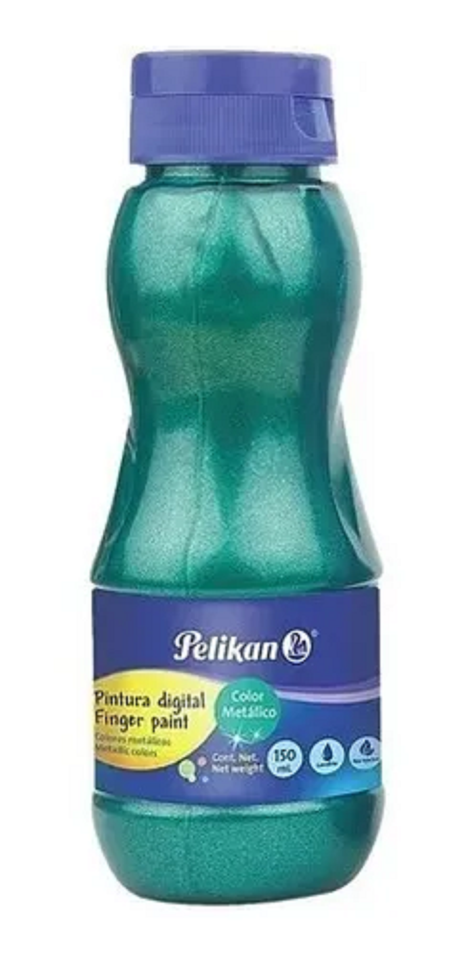 PINTURA DIGITAL PELIKAN 150ML VERDE METAL