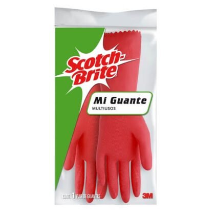 GUANTES SCOTCH BRITE MC400000196 M ROJO