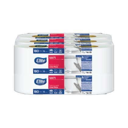 TOALLA MANO ROLLO ELITE 180 MTS BLANCO CON 6