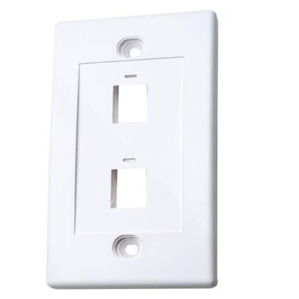 TAPA PARA CAJA PARED INTELLINET PARA 2 PUERTOS