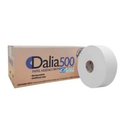 PAPEL HIGIENICO BLANCO DALIA 500MTS CON 6 PZ