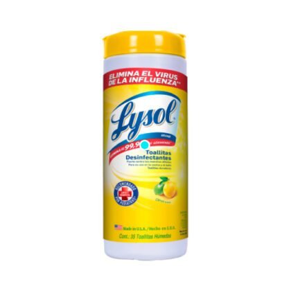 TOALLAS DESINFECTANTE LYSOL BOTE CON 35