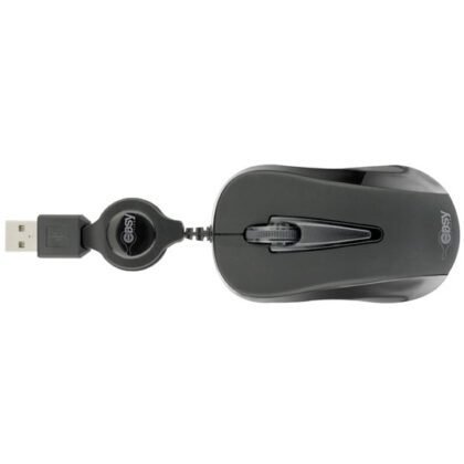 MOUSE RETRACTILTIL EASY LINE MINI NEGRO