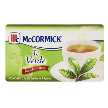 TÉ MCCORMICK VERDE CAJA CON 25PZ