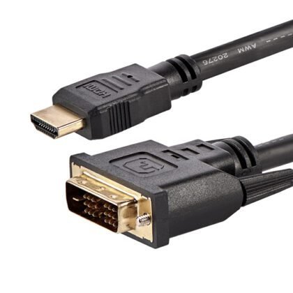 CABLE HDMI STARTECH A DVI-D 1.8M M-M NEGRO