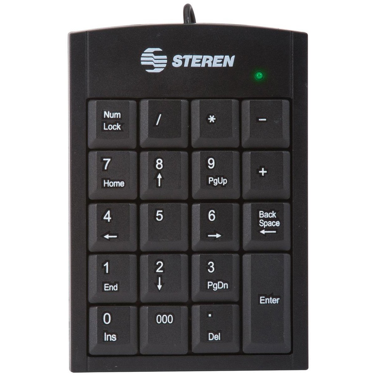 TECLADO ALÁMBRICO STEREN NUMERICO COM-625 NEGRO