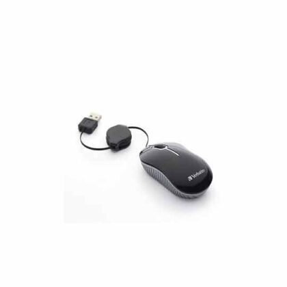 MOUSE RETRACTILTIL VERBATIM 98113 MINI NEGRO