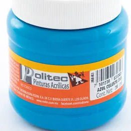 PINTURA POLITEC 250ML 313 AZUL CELESTE