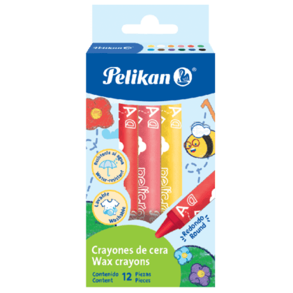 CRAYONES PELIKAN REGULAR REDONDO CON 12