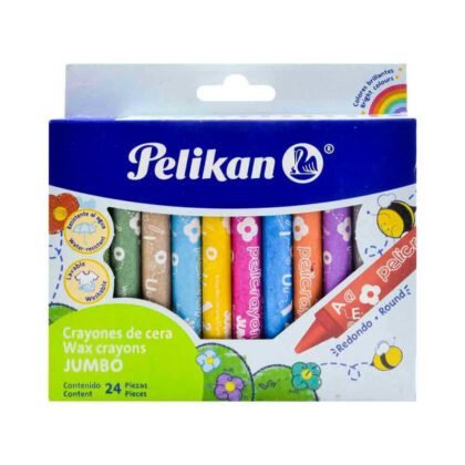 CRAYONES PELIKAN JUMBO REDONDO CON 24