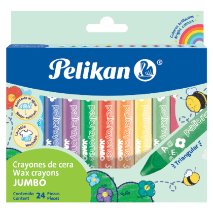 CRAYONES PELIKAN JUMBO TRIANGULAR CON 24