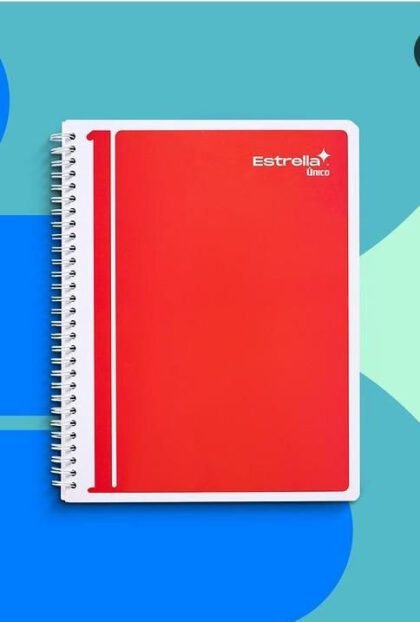 CUADERNO PROFESIONAL DOBLE ARILLO ESTRELLA UNICO BLANCO 100 HOJAS