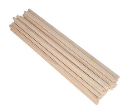 PALO DE MADERA 45CMX6MM GRUE APROX KILO