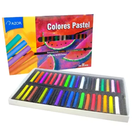 COLORES PASTEL SECO STAFFORD AZOR COLORES SURTIDOS CAJA CON 36 PZAS