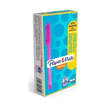 BOLIGRAFO PAPER MATE ST KILOMETRICO PUNTO MEDIANO MAGENTA CAJA 12 PIEZAS