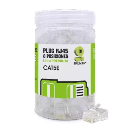 PLUG RJ45 CAT 5E BROBOTIX UTP CON 100