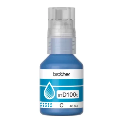 BOTELLA DE TINTA BROTHER BTD100C DE LA SERIE INKBENEFIT TANK COLOR CIAN
