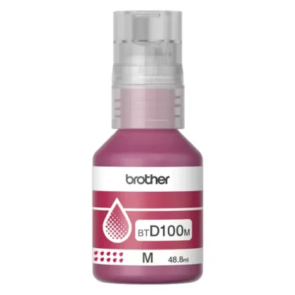 BOTELLA DE TINTA BROTHER BTD100M DE LA SERIE INKBENEFIT TANK COLOR MAGENTA