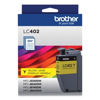 CARTUCHO BROTHER DE TINTA AMARILLA LC402YS